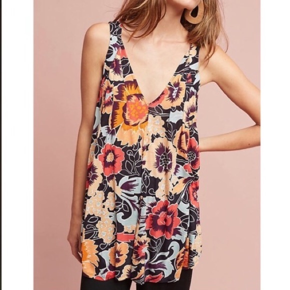Floral Swing Tank—VanessaVirginia (Anthropologie) - Picture 2 of 6